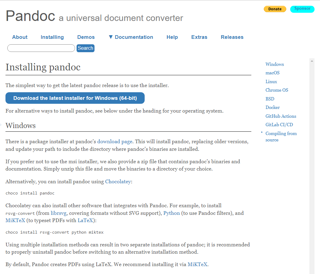 How To Download Pandoc - Pandocwordtutorial